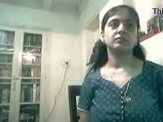Indisk gravid kvinner knulling mann på webkamera